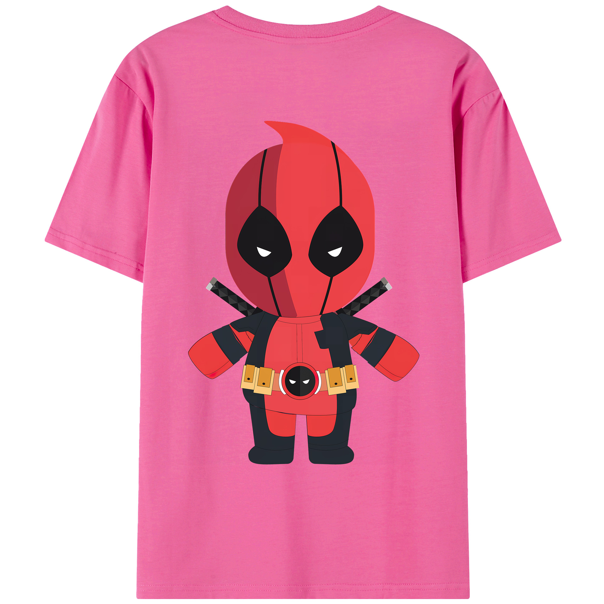 （画像用） Deadpool デッドプール レディース半袖Tシャツ(バックプリント)
